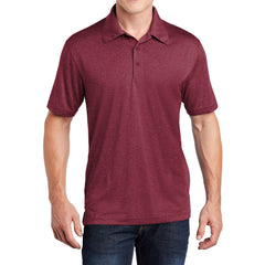 Men's Short Sleeve Moisture-Wicking Heather Contender Polo T-shirt