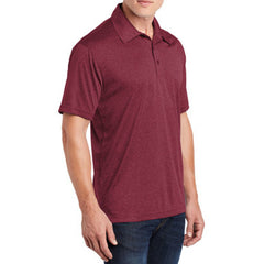 Men's Short Sleeve Moisture-Wicking Heather Contender Polo T-shirt