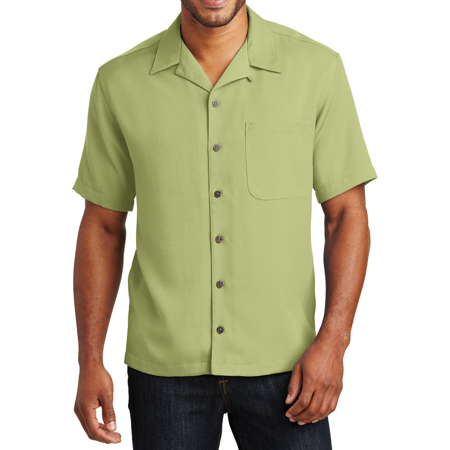 Men's Easy Care Camp Shirt Celery