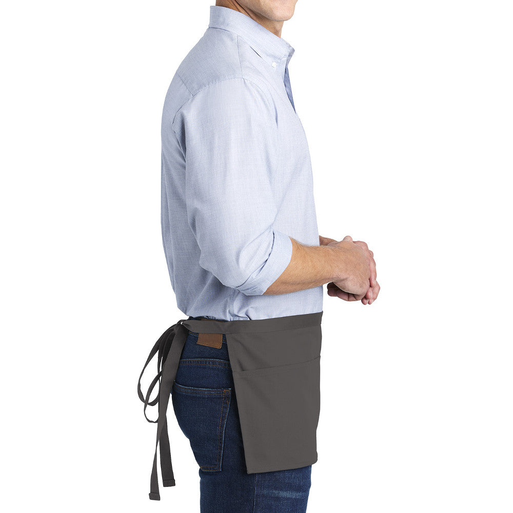 Men's Versatile Three-Pocket Waitstaff Durable Apron