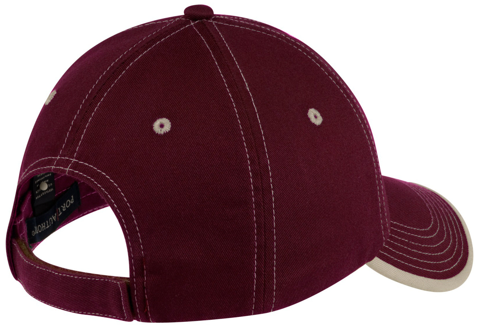 Men's Classic Look Vintage Washed Contrast Stitch Cap