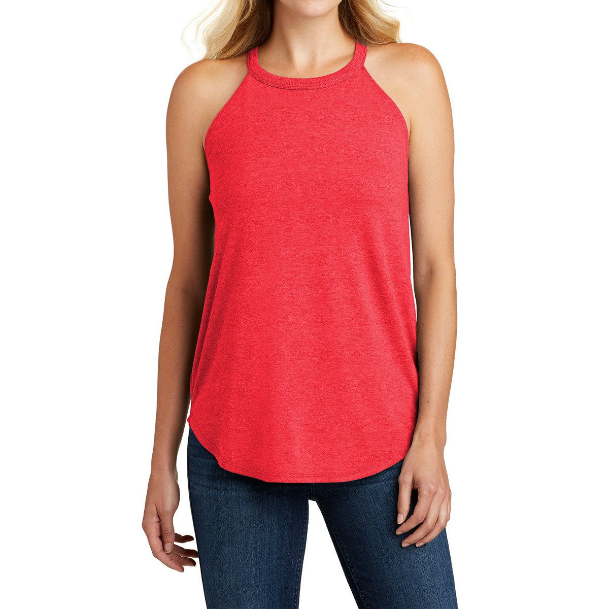 Women's Perfect Tri Rocker Tank – Red Frost