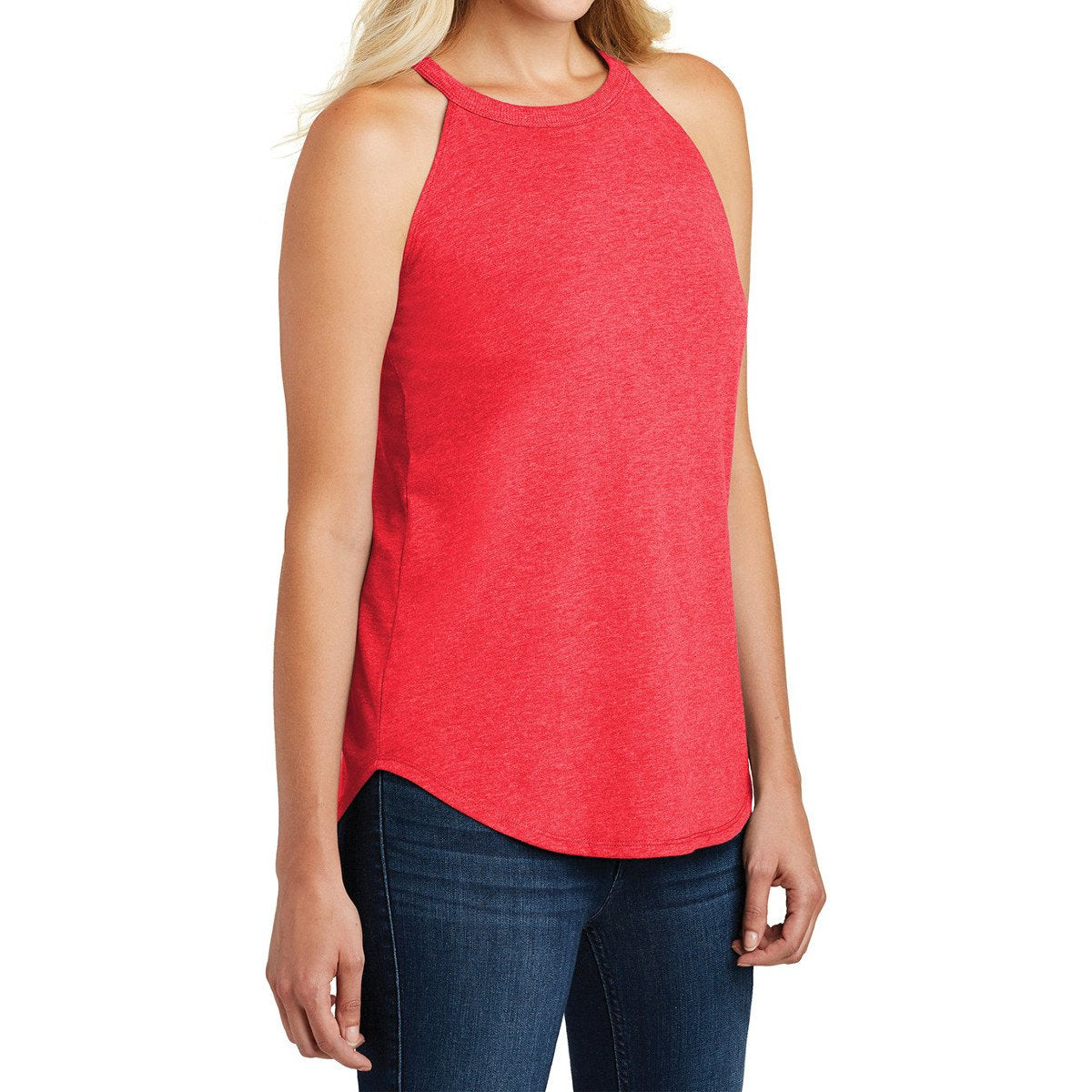 Women's Perfect Tri Rocker Tank – Red Frost