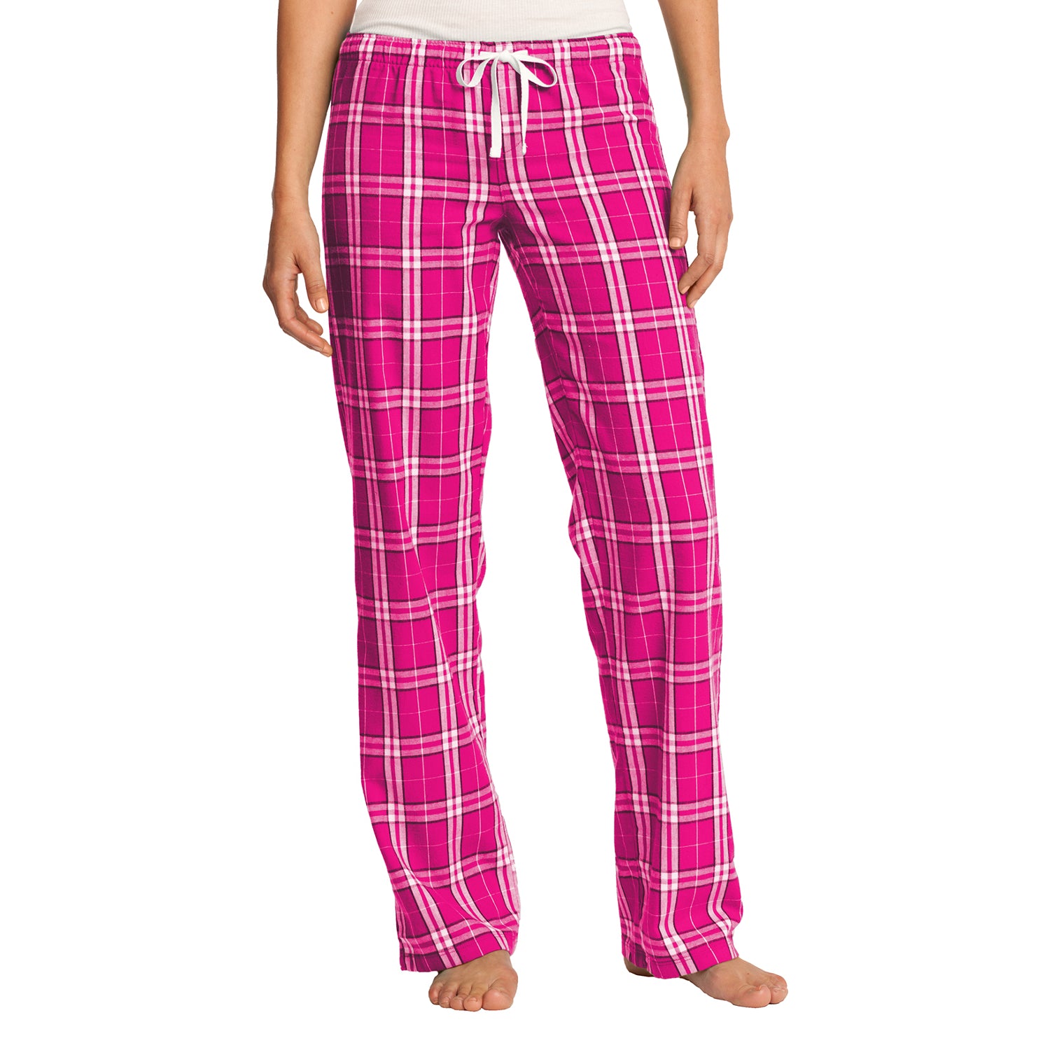 Women's Juniors Flannel Plaid Pant