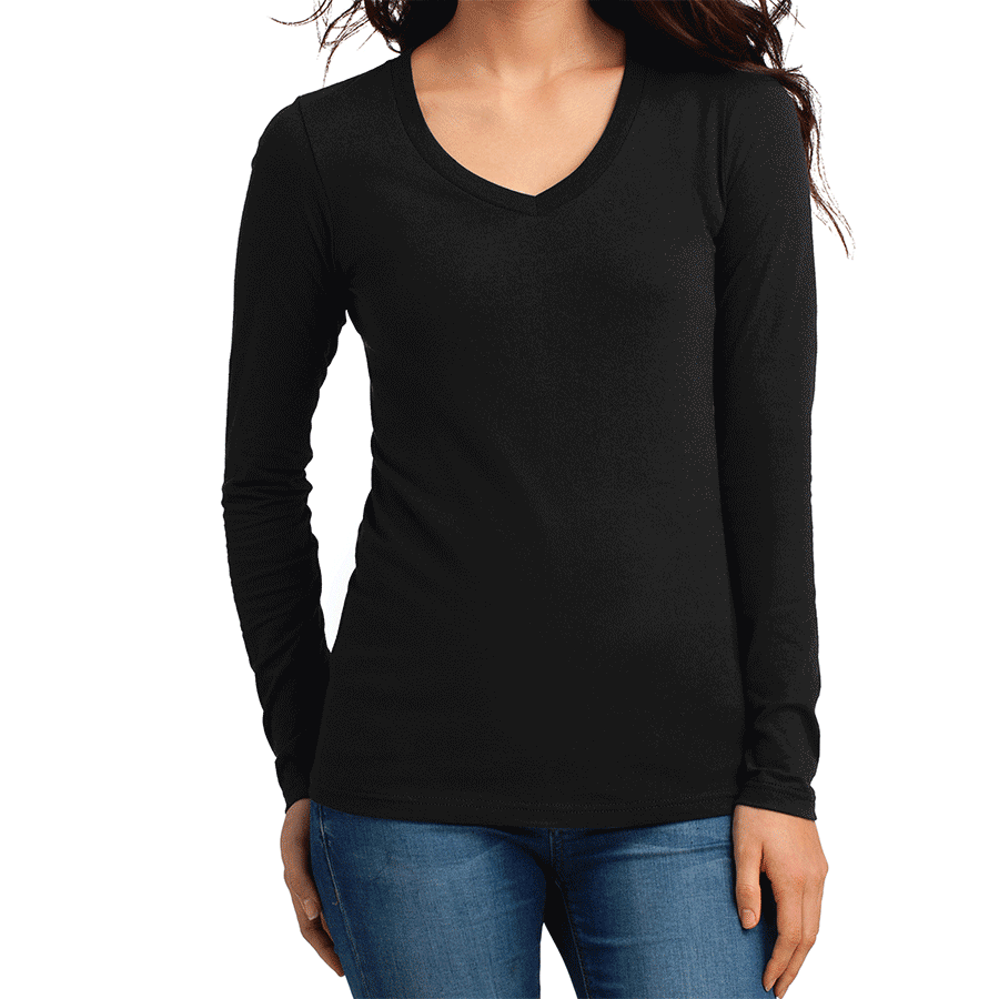 Women's Juniors The Concert Tee Long Sleeve V-Neck