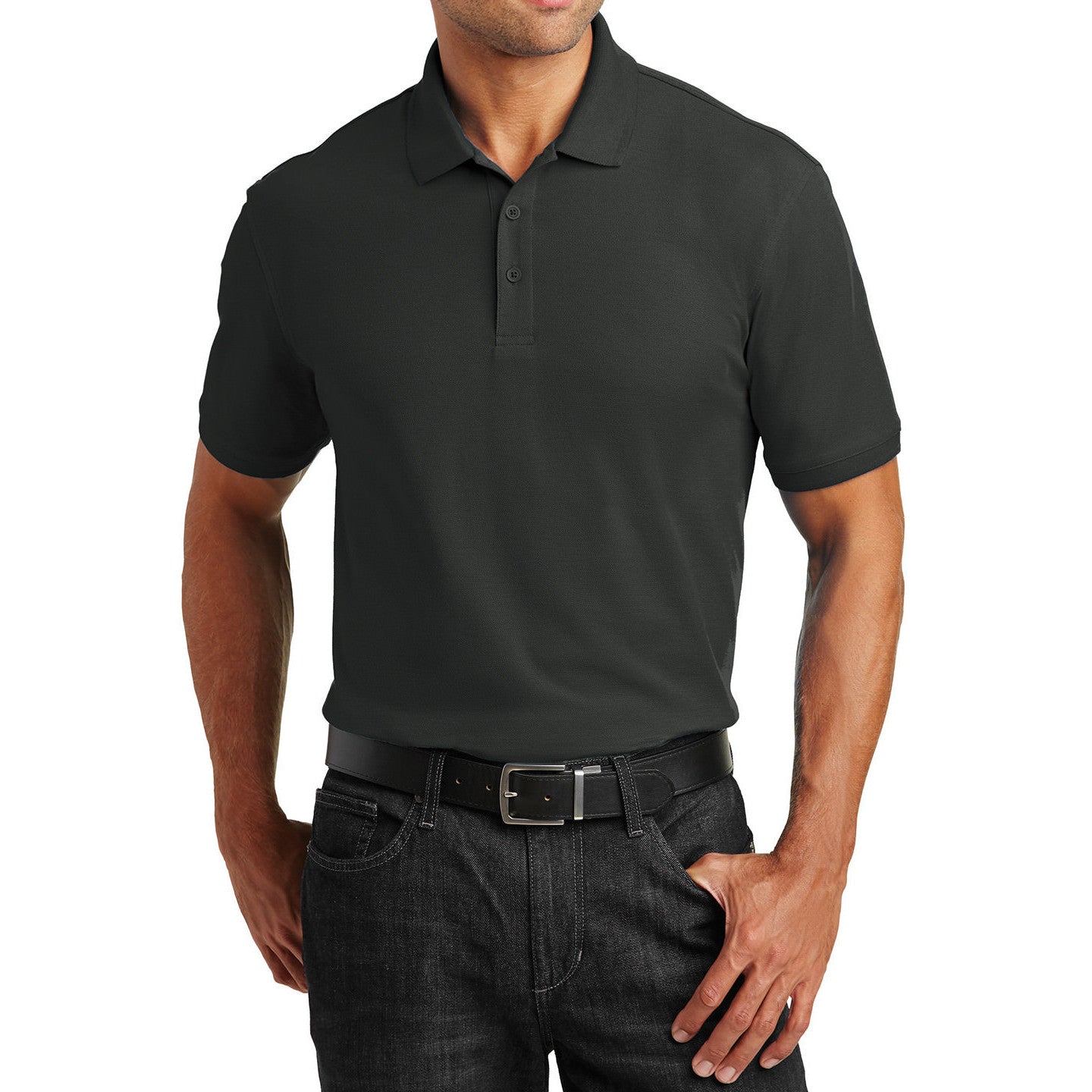 Men's Short Sleeves Tall Core Classic Pique Polo Shirt for Everyday Wear