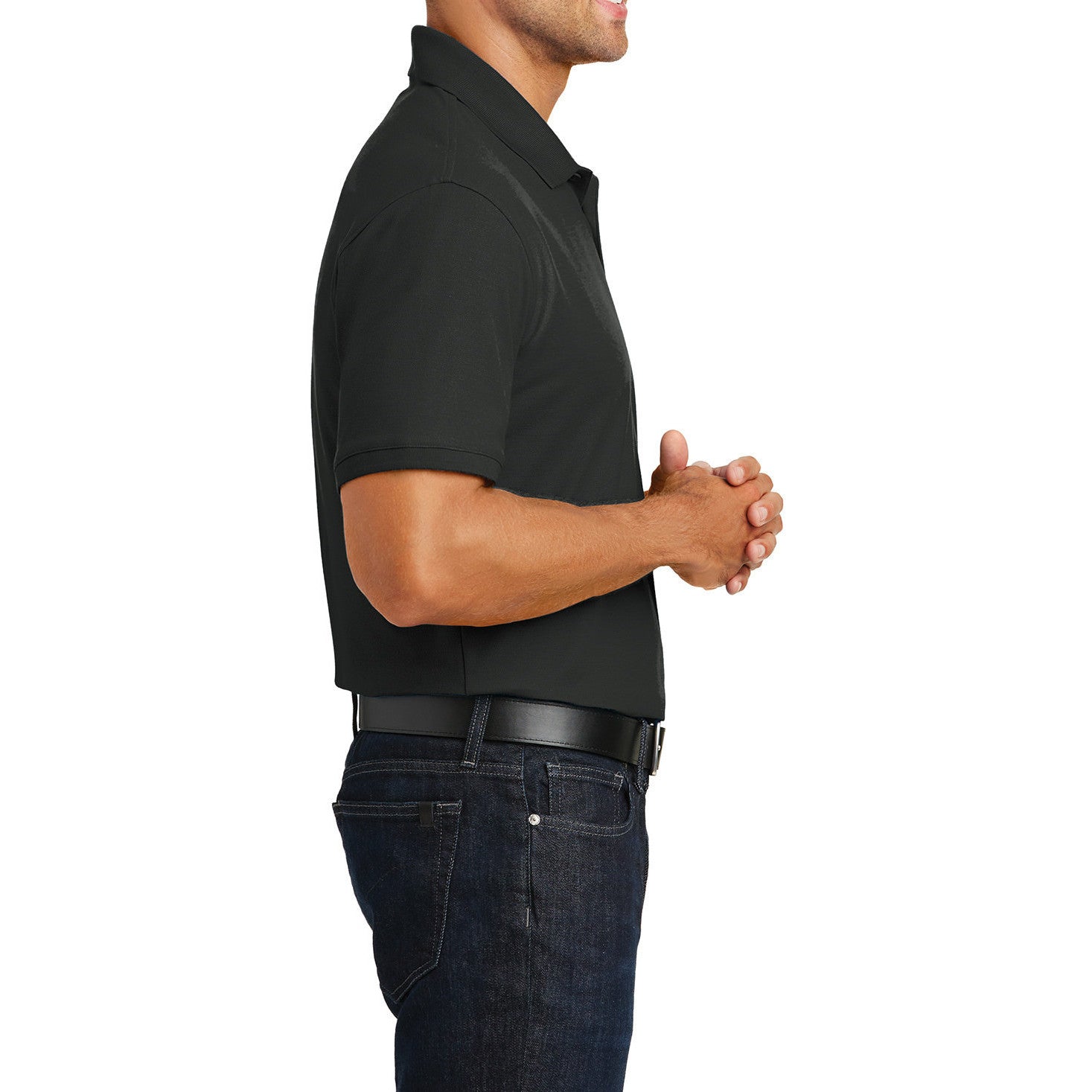Men's Short Sleeves Tall Core Classic Pique Polo Shirt for Everyday Wear