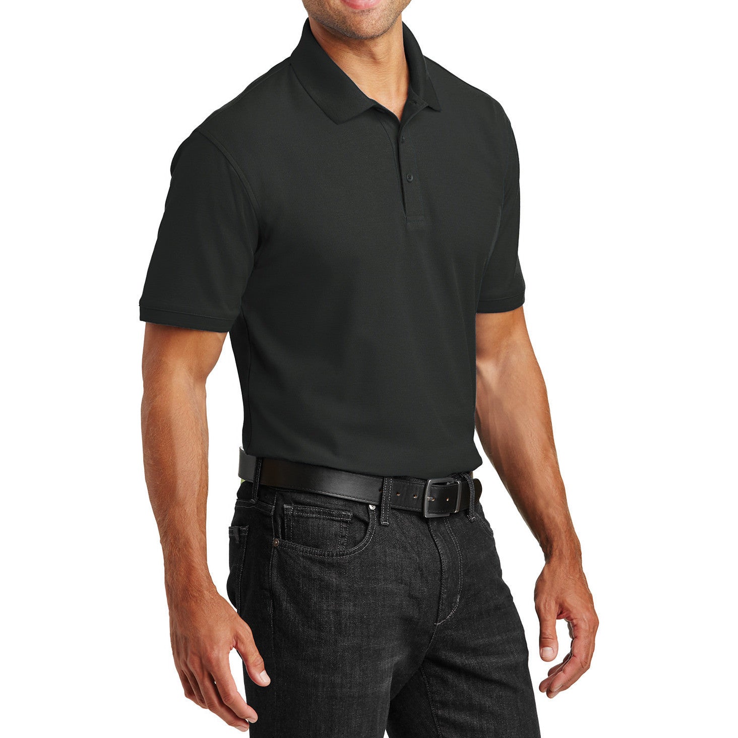 Men's Short Sleeves Tall Core Classic Pique Polo Shirt for Everyday Wear