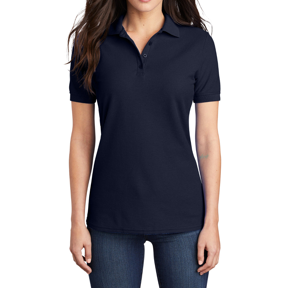 Women's Classic Short Sleeve Core Blend Pique Polo T-shirt