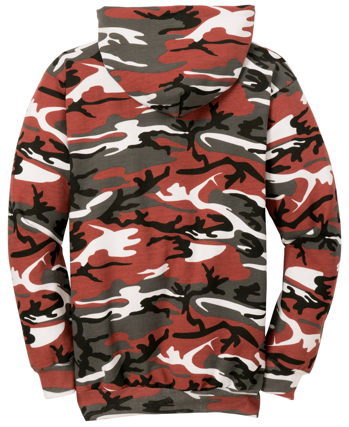 Mafoose Men's Core Fleece Classic Camo Pullover Hooded Sweatshirt Red Camo