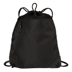 Drawcord Zipper Cinch Pack Black