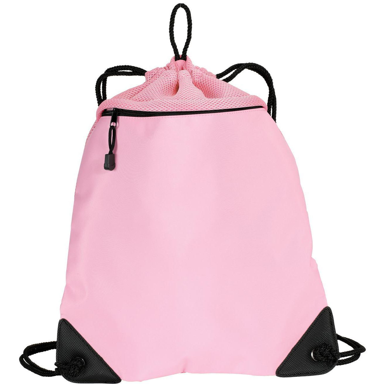 Drawcord Zipper Cinch Pack Bright Pink