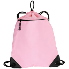 Drawcord Zipper Cinch Pack Bright Pink