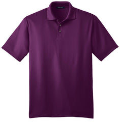 Mafoose Men's Performance Fine Jacquard Polo Violet Purple-Front