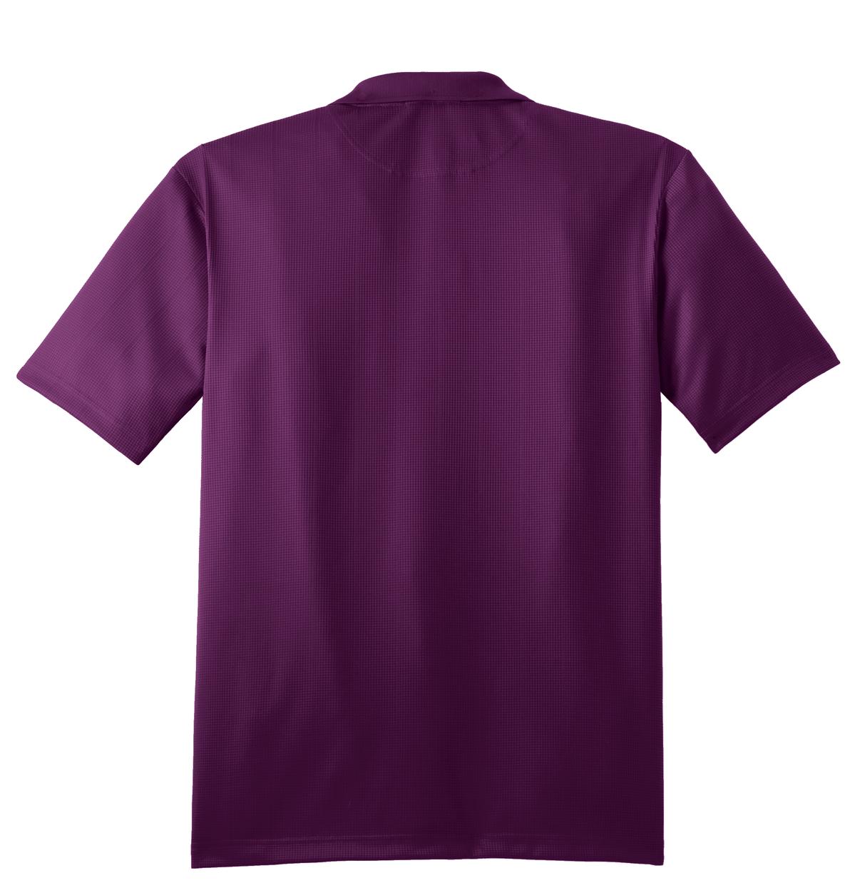 Mafoose Men's Performance Fine Jacquard Polo Violet Purple-Back