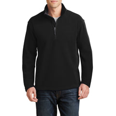 Men's Long Sleeve Value Fleece 1/4-Zip Pullover Black