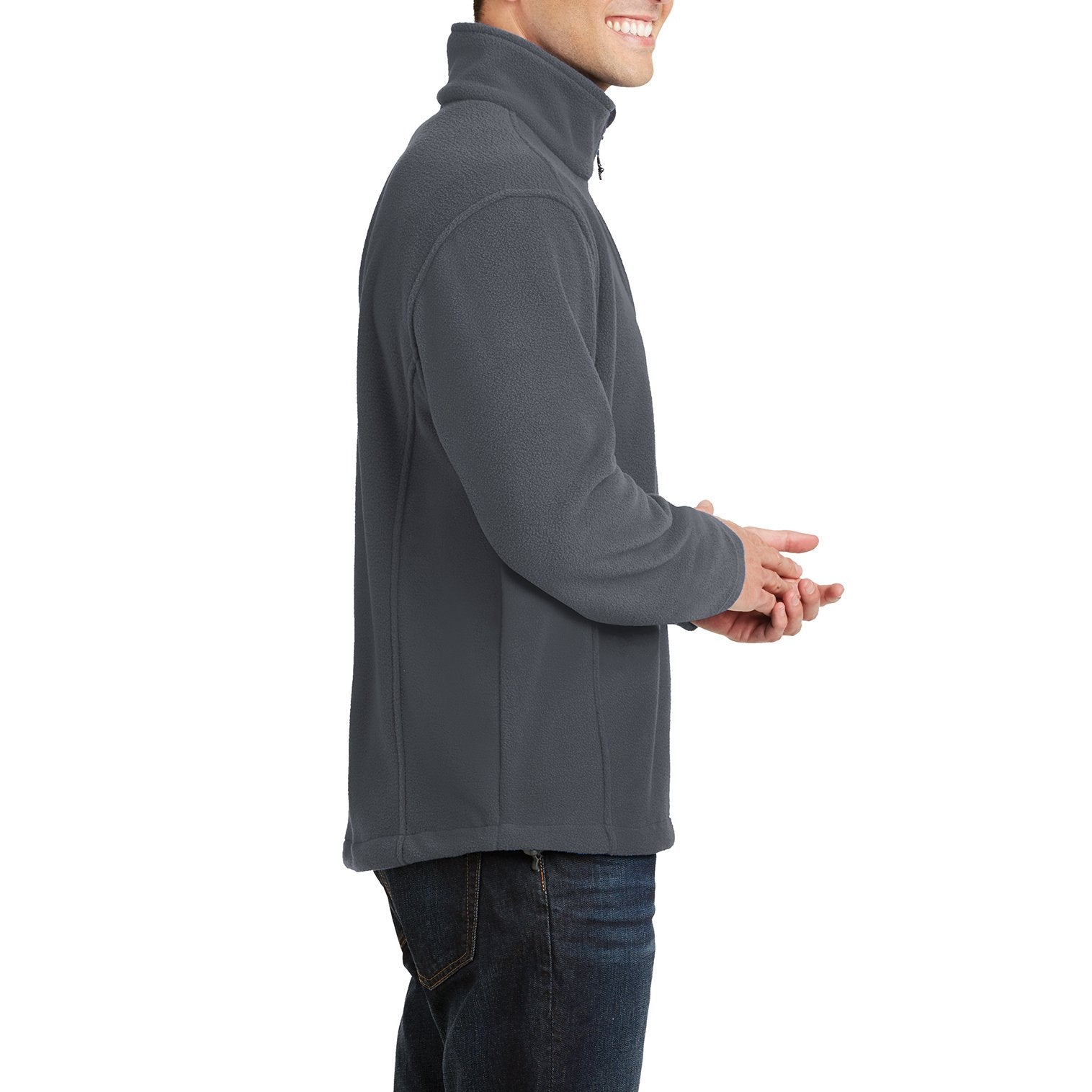 Men's Long Sleeve Value Fleece 1/4-Zip Pullover Iron Grey