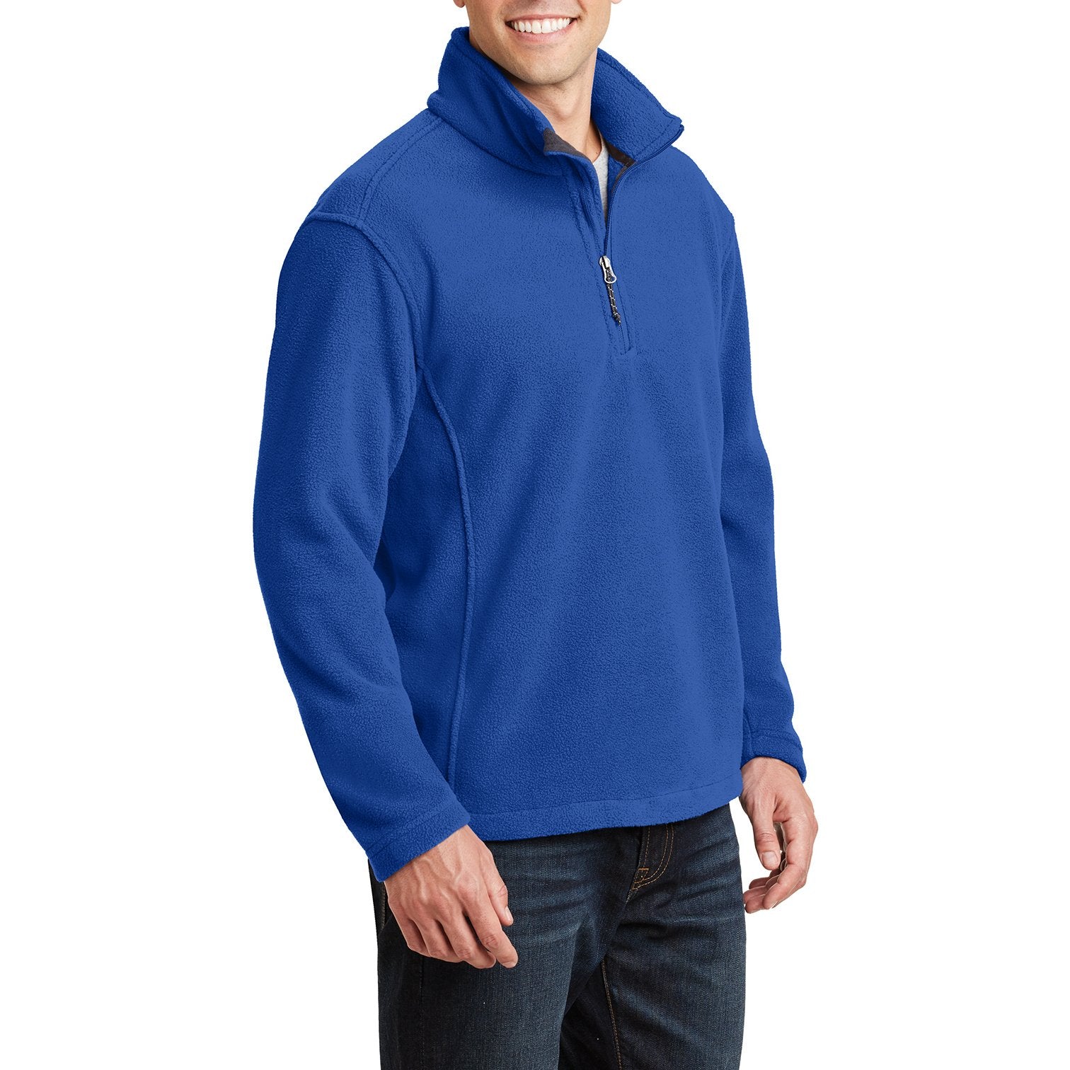 Men's Long Sleeve Value Fleece 1/4-Zip Pullover True Royal