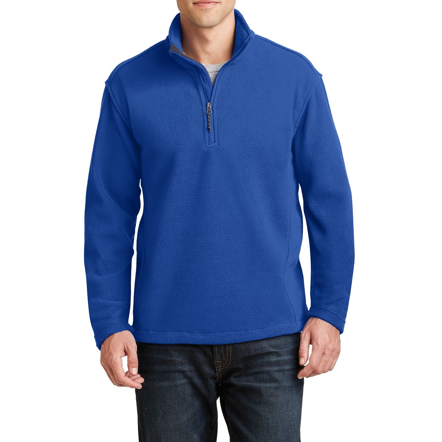 Men's Long Sleeve Value Fleece 1/4-Zip Pullover True Royal