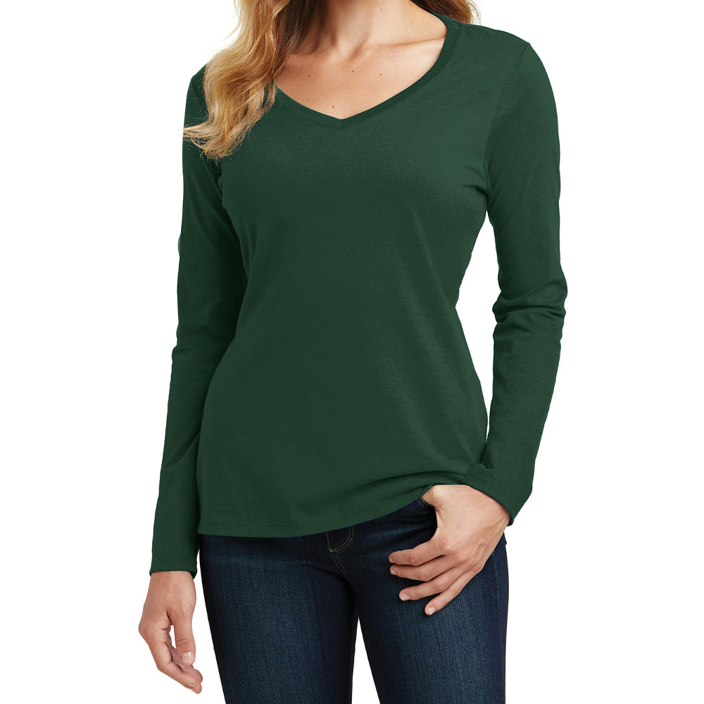 Women's Long Sleeve Fan Favorite V-Neck Tee