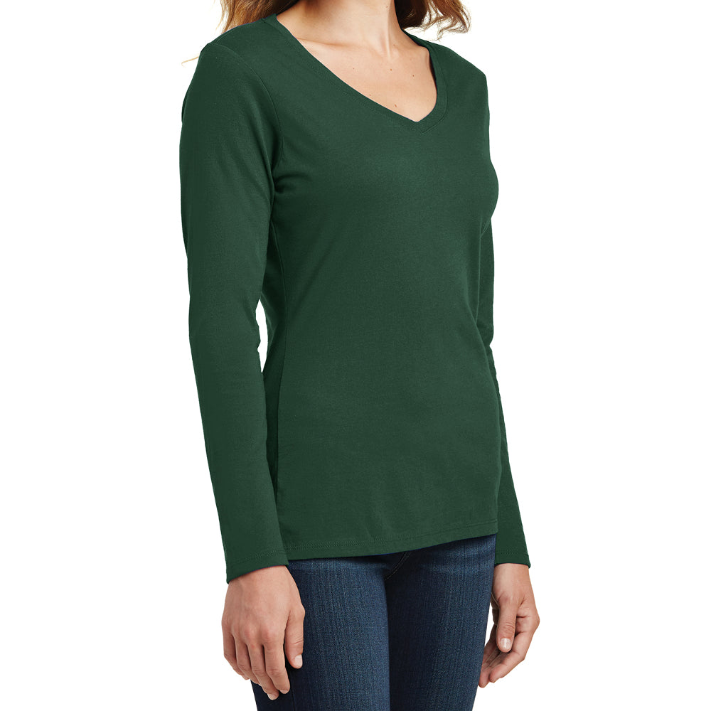 Women's Long Sleeve Fan Favorite V-Neck Tee