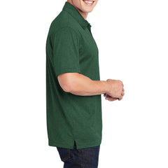 Men's Short Sleeve Moisture-Wicking Heather Contender Polo T-shirt