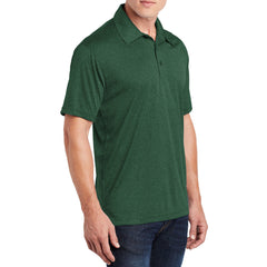 Men's Short Sleeve Moisture-Wicking Heather Contender Polo T-shirt