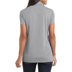 Women's Short Sleeve Cotton Touch Stretch Performance Y-neck Polo Shirt
