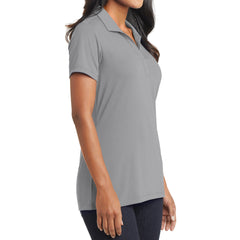 Women's Short Sleeve Cotton Touch Stretch Performance Y-neck Polo Shirt