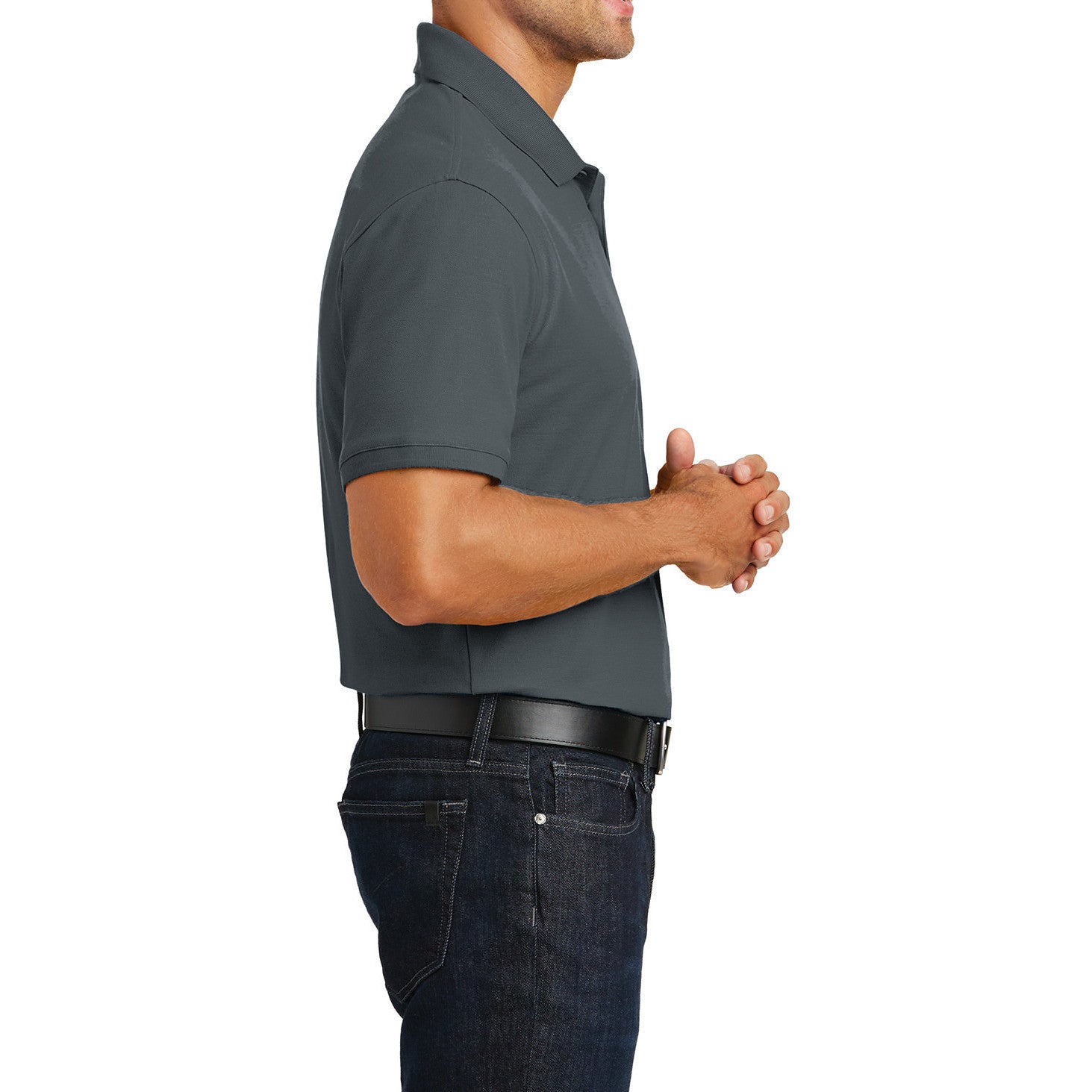 Men's Short Sleeves Tall Core Classic Pique Polo Shirt for Everyday Wear