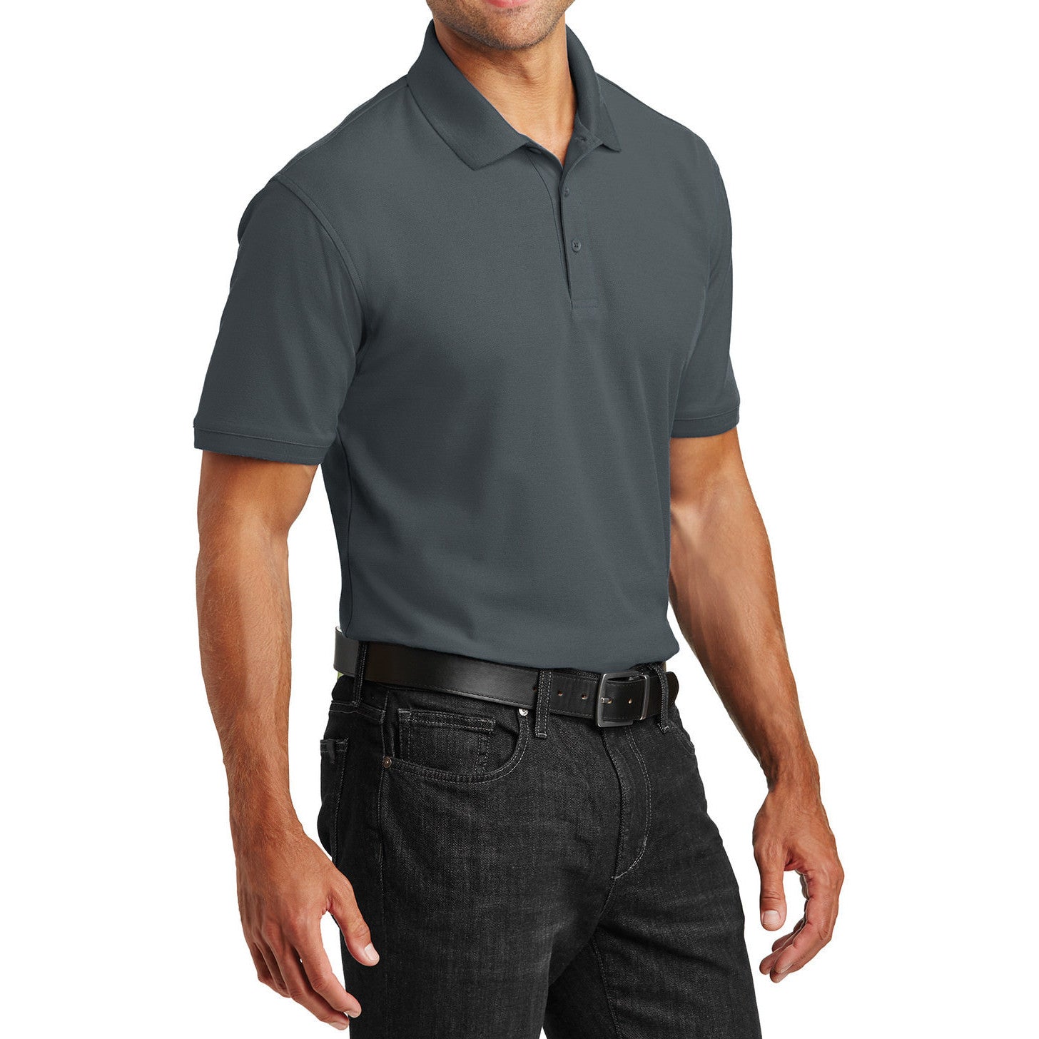 Men's Short Sleeves Tall Core Classic Pique Polo Shirt for Everyday Wear