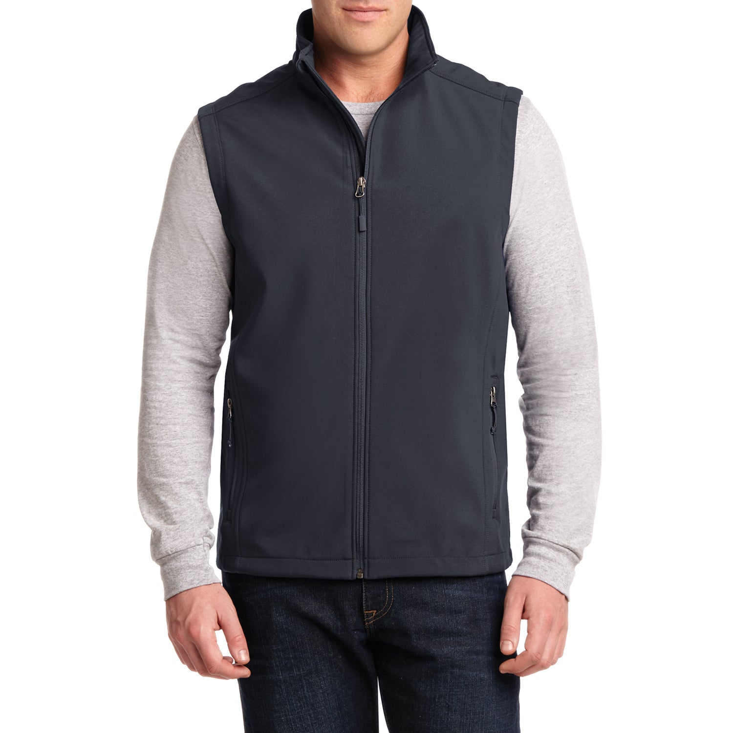 Men's Core Soft Shell Vest Grey