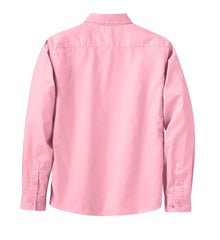 Mafoose Women's Long Sleeve Easy Care Shirt Light Pink-Back