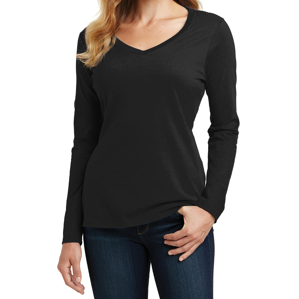 Women's Long Sleeve Fan Favorite V-Neck Tee