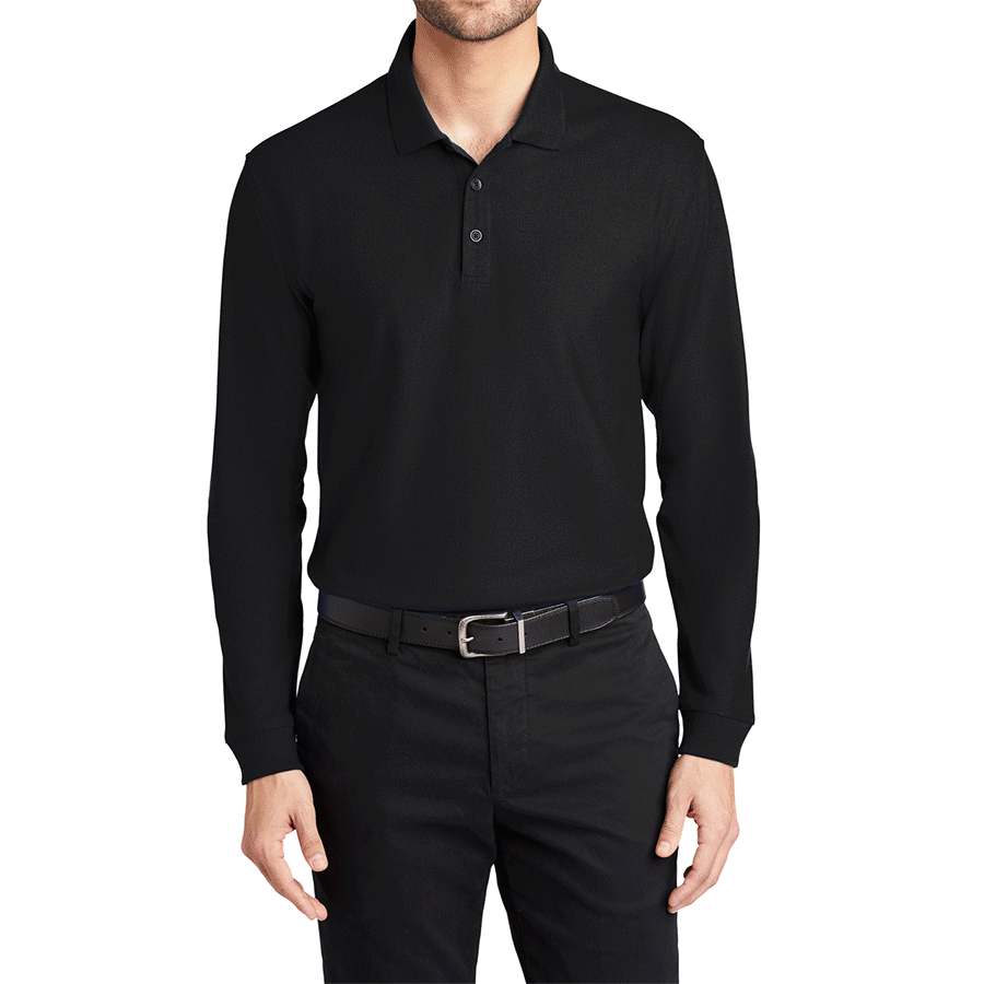 Men's Long Sleeve Core Classic Pique Polo