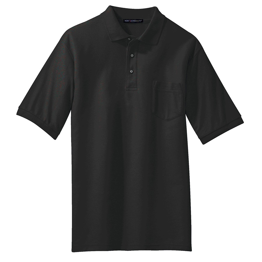 Men's Silk Touch Polo with Pocket Shirt