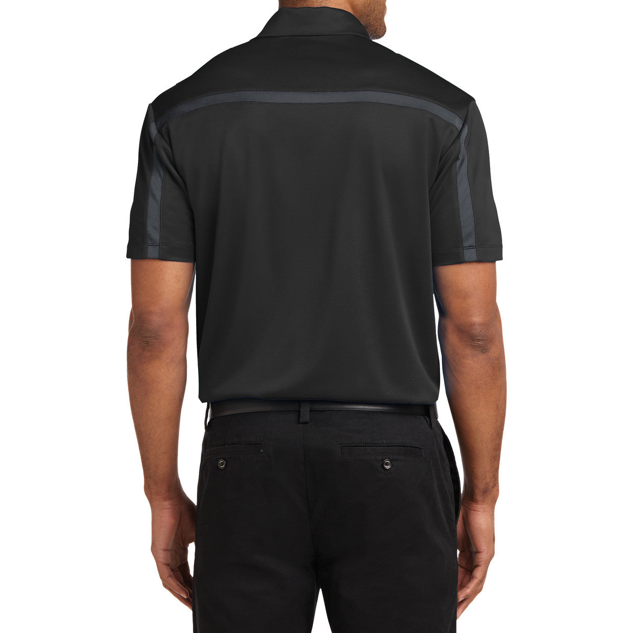 Men's Silk Touch Performance Colorblock Stripe Polo