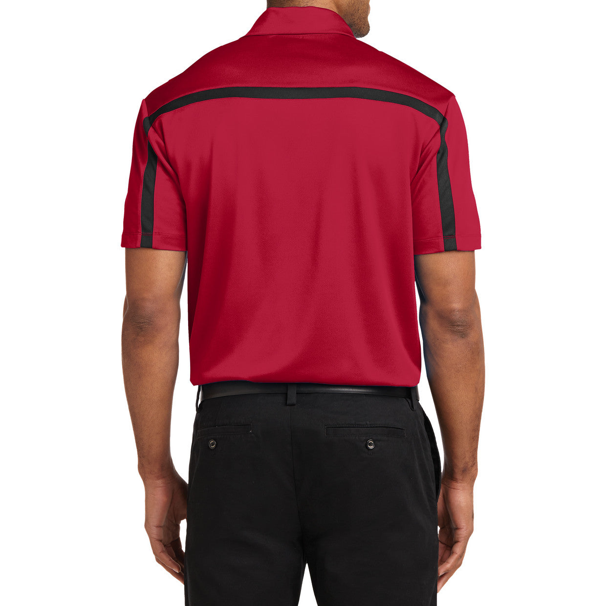 Men's Silk Touch Performance Colorblock Stripe Polo