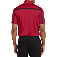 Men's Silk Touch Performance Colorblock Stripe Polo