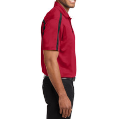 Men's Silk Touch Performance Colorblock Stripe Polo