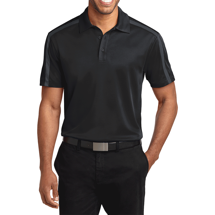 Men's Silk Touch Performance Colorblock Stripe Polo