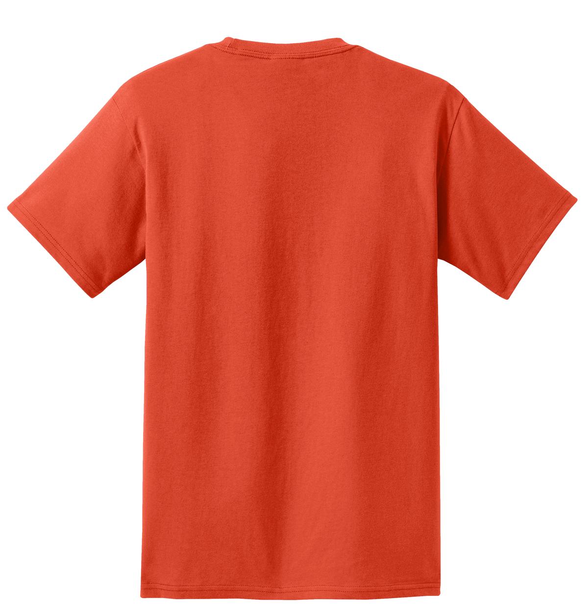 Men's Essential T Shirt with Pocket Orange