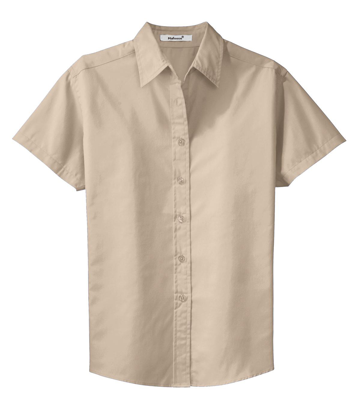 Mafoose Women's Comfortable Short Sleeve Easy Care Shirt Stone-Front