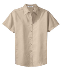 Mafoose Women's Comfortable Short Sleeve Easy Care Shirt Stone-Front