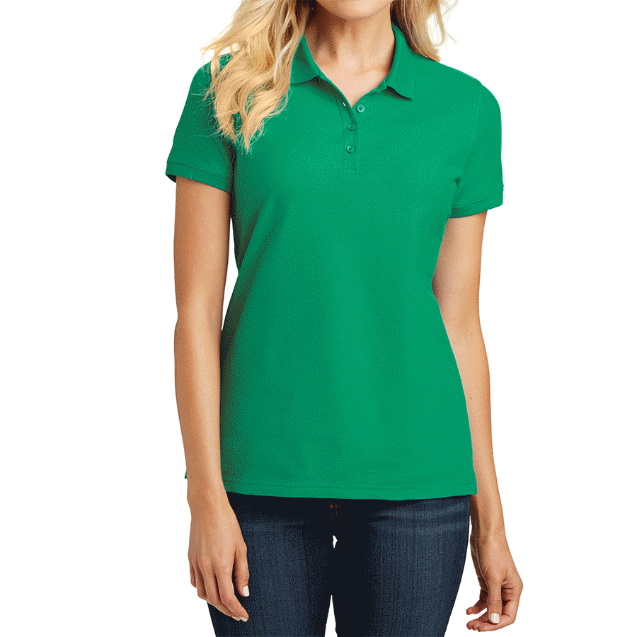Women's Short Sleeves Core Classic Pique Polo T-Shirt Everyday Wear
