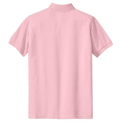 Mafoose Women's Heavyweight Cotton Pique Polo Shirt Light Pink-Back