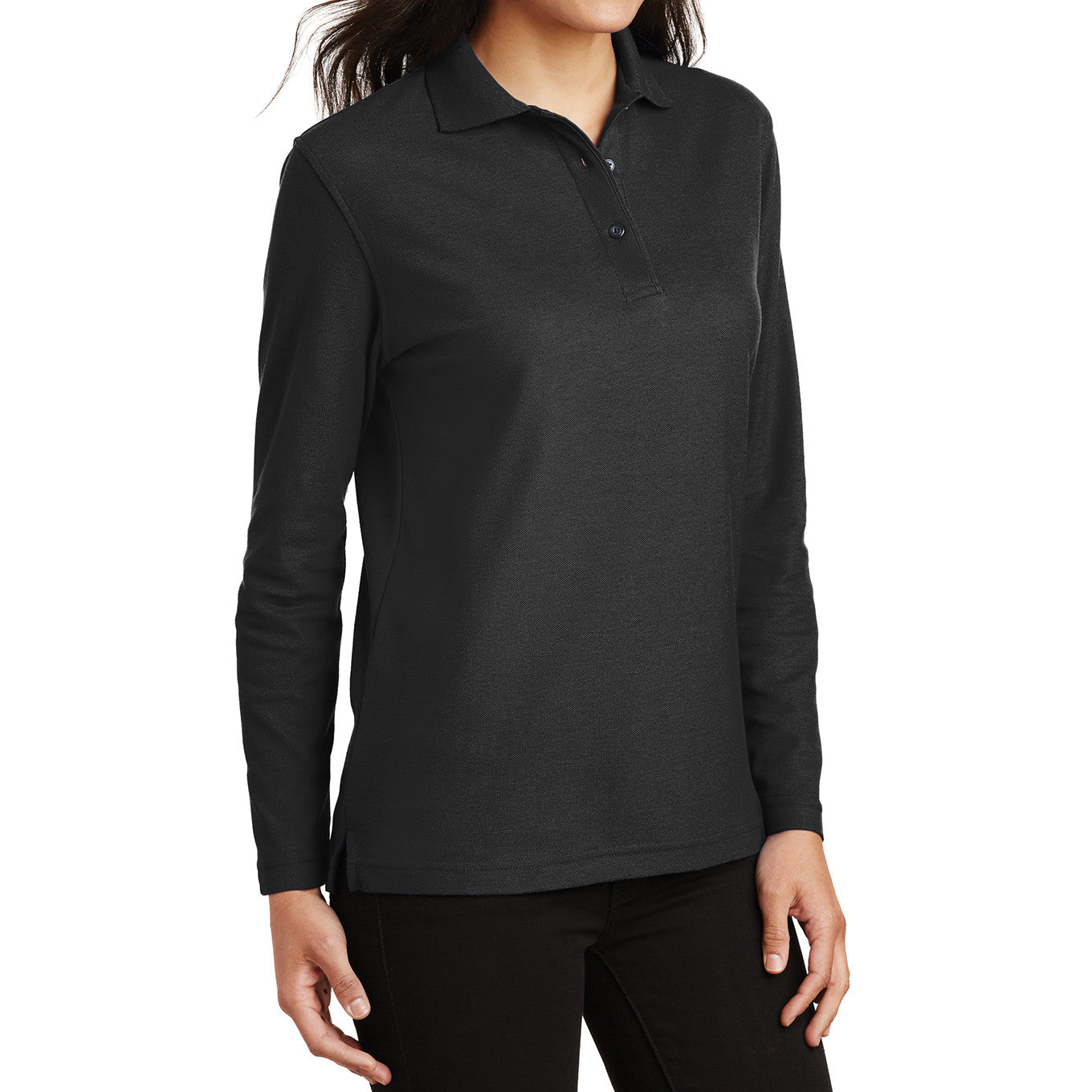 Women's Silk Touch Long Sleeve Polo