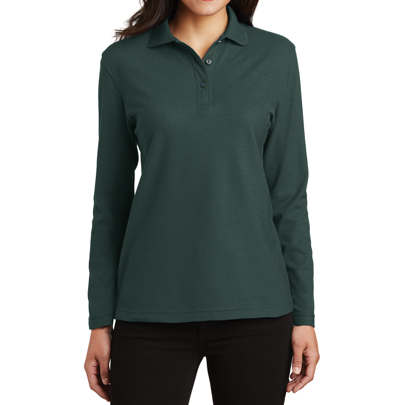 Women's Silk Touch Long Sleeve Polo