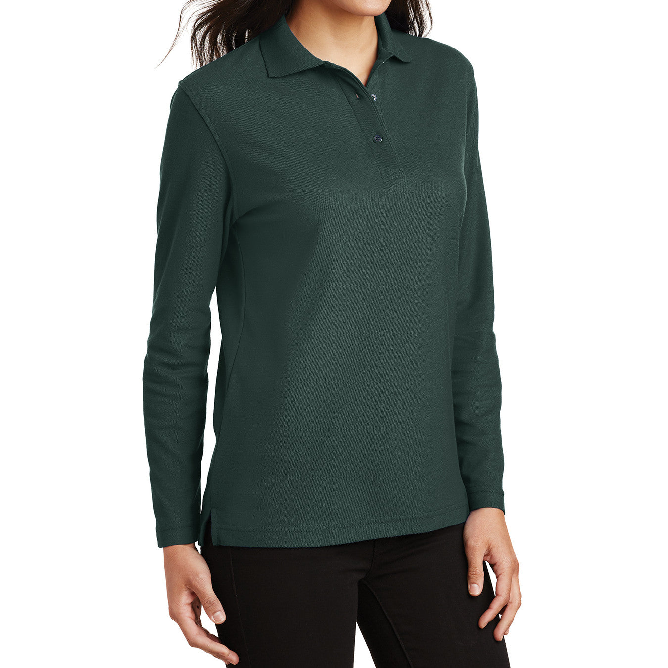 Women's Silk Touch Long Sleeve Polo