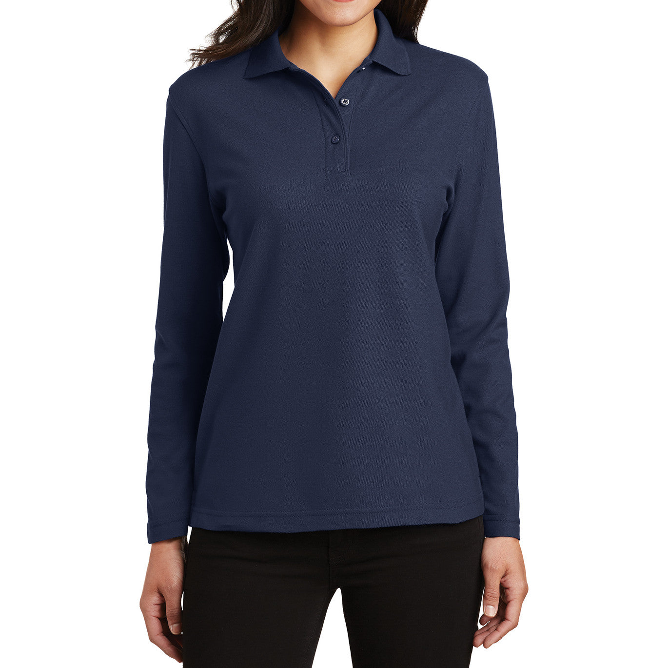 Women's Silk Touch Long Sleeve Polo